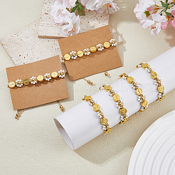 6Pcs Alloy & Glass Seed Bead Braided Bracelets&nbsp;BJEW-DC00025