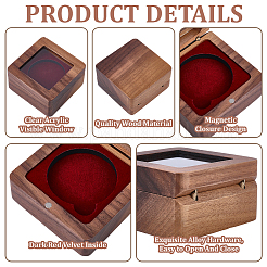 Wooden Badge Packing Magnetic Boxes&nbsp;CON-WH20006-017B