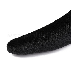 Flocking Cloth Sponge Thick Hairbands&nbsp;OHAR-O018-04B