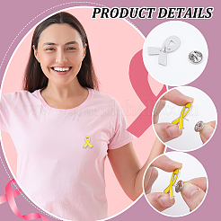 200Pcs Awareness Ribbon Enamel Pins&nbsp;JEWB-DR0001-08