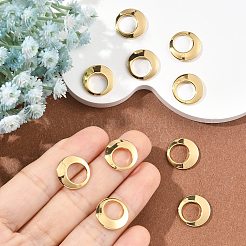 SHEGRACE Brass Flat Round Charms&nbsp;XGR0119G-108G