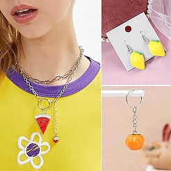 10Pcs 10 Styles Autumn Theme Resin Pendants&nbsp;FIND-YW0005-42