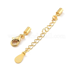925 Sterling Silver Curb Chain Extender&nbsp;STER-G039-01C-G