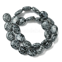 Natural Snowflake Obsidian Beads Strands&nbsp;G-K365-B15-03