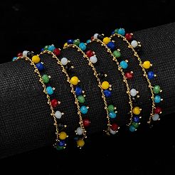 Handmade Glass Beaded Chains&nbsp;AJEW-P061-A03