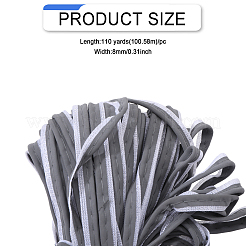 Reflective Cotton Ribbons&nbsp;SRIB-WH0011-283