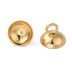 304 Stainless Steel Bead Cap Pendant Bails&nbsp;STAS-I192-01E-G