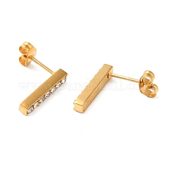 PVD Vacuum Plating 304 Stainless Steel Stud Earring&nbsp;EJEW-C099-08G