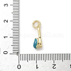 Brass Enamel Pendants&nbsp;KK-A273-10G-02