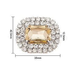 Alloy Rhinestone Shoe Decorations&nbsp;FIND-WH0126-417C