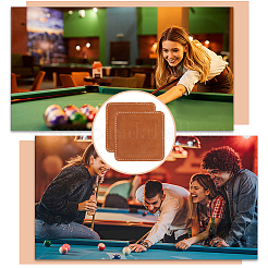 2Pcs Square Leather Golf Towels&nbsp;DIY-CL0001-40A