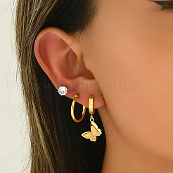 Stainless Steel Butterfly Earrings Sets&nbsp;NG9755