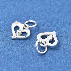 925 Sterling Silver Heart Charms&nbsp;STER-D302-03S