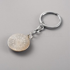 Glass Keychain&nbsp;KEYC-WH0024-18P-06