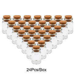 24Pcs Glass Jar Bead Containers&nbsp;CON-FS0001-04
