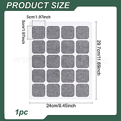 20 Grids Rectangle Felt Wall Mounted Brooch Organizer Display Stands&nbsp;ODIS-WH0038-97
