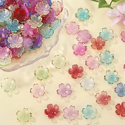 210Pcs 6 Colors Acrylic Bead Caps&nbsp;OACR-SZ0001-47