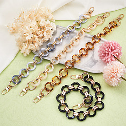 4Pcs 4 Style Acrylic Curb Chain Bag Strap&nbsp;FIND-GN0001-13