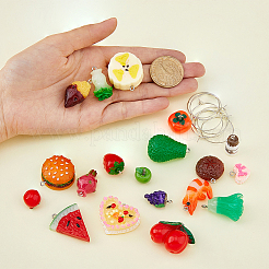 DIY 3D Imitation Food Wine Glass Charm Making Kit&nbsp;DIY-FH0005-53