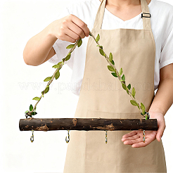 Iron & Wood Branch & Vine Wall Hook Rack&nbsp;AJEW-WH20006-527
