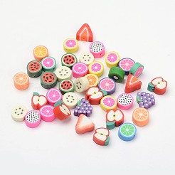 Mixed Fruit Theme Handmade Polymer Clay Beads&nbsp;X-CLAY-Q170-M