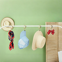24Pcs Iron & PP Plastic Hanging Curtain Hooks&nbsp;FIND-GA0008-52G