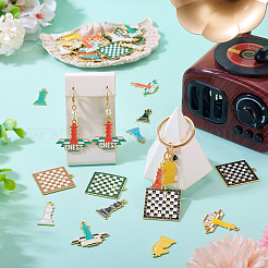 36Pcs 18 Styles Alloy Enamel Pendants&nbsp;ENAM-TA0003-78