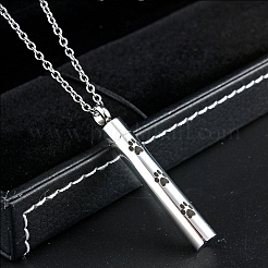 304 Stainless Steel Urn Ashes Pendants&nbsp;BOTT-PW0001-097B