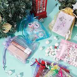 120 Pcs 12 Styles Lace Organza Drawstring Gift Bags&nbsp;OP-PH0001-25