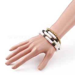 4Pcs Bohemian Stackable Beaded Stretch Bracelets Set&nbsp;BJEW-JB05883