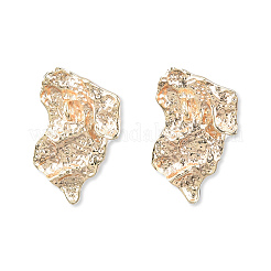 Brass Twist Stud Earring Findings&nbsp;KK-N232-449LG