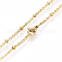 304 Stainless Steel Cable Chains Necklaces&nbsp;NJEW-P223-02G