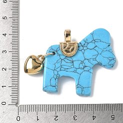 Natural & Synthetic Mixed Stone Carved Pendants&nbsp;G-C274-02