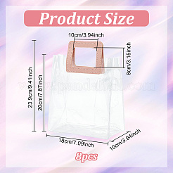 Transparent PVC Gift Bags with Handle&nbsp;DIY-WH0105-18