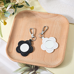 2Pcs 2 Colors PU Leather Pendant Decorations&nbsp;HJEW-CL0001-16A