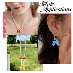8Pcs 8 Colors Transparent Glass Pendants&nbsp;GLAA-CJ0002-83
