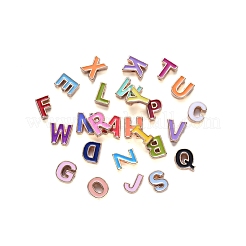 Alloy Enamel Alphabet Beads&nbsp;ENAM-R055-01-RS