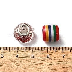 Acrylic & Resin & Polymer Clay Rhinestone European Beads&nbsp;FPDL-NB0001-05