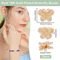 20Pcs Brass Beads&nbsp;KK-BBC0012-02