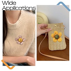 10Pcs 5 Colors Sunflower Cotton Pins&nbsp;JEWB-CJ0001-71