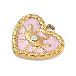 304 Stainless Steel Enamel Pendants&nbsp;STAS-F354-02B-G