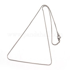 Tarnish Resistant 304 Stainless Steel Snake Chain Necklaces&nbsp;NJEW-M124-11P