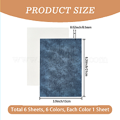 6Pcs PVC Leather Fabric&nbsp;DIY-CL0002-27D