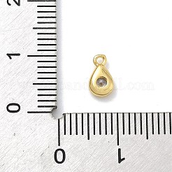 Brass Micro Pave Cubic Zirconia Charms&nbsp;KK-G548-20G-06