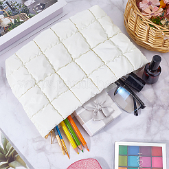 Square Textured PU Leather Cosmetic Zipper Bags&nbsp;AJEW-WH20022-56B