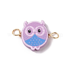 Spray Painted Wood Connector Charms&nbsp;PALLOY-JF01427-07