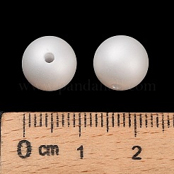 Frosted Plastic Imitation Pearl Beads&nbsp;KY-F022-10mm-01