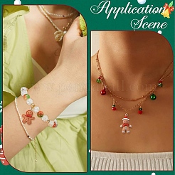 15Pcs 3 Styles Christmas Opaque Resin Pendants&nbsp;RESI-YW0004-76