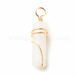 Natural White Jade Pendants&nbsp;X-PALLOY-JF01453-07