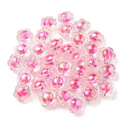 UV Plating Rainbow Iridescent Acrylic Beads&nbsp;OACR-A014-03C